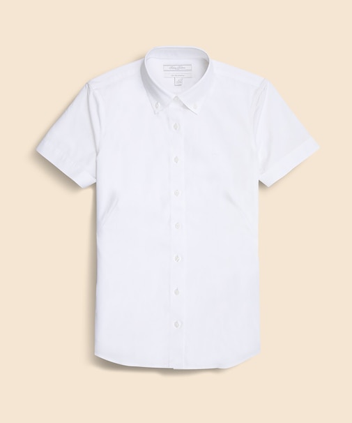 スーピマコットンストレッチ ショートスリーブ ボタンダウンシャツ Fitted Fit
