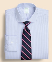 スーピマコットンストレッチ ロイヤルオックスフォード ストライプ ドレスシャツ Slim Fit