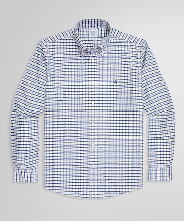 ストレッチオックスフォード GFロゴ チェック カジュアルシャツ Regular Fit