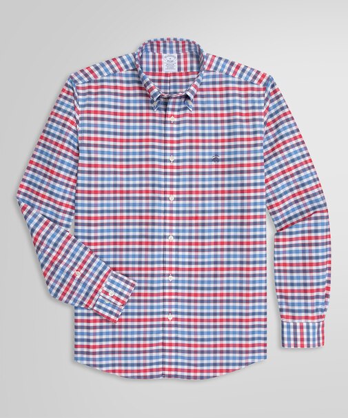 ストレッチオックスフォード GFロゴ チェック カジュアルシャツ Regular Fit