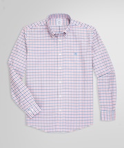 ストレッチオックスフォード GFロゴ チェック カジュアルシャツ Regular Fit