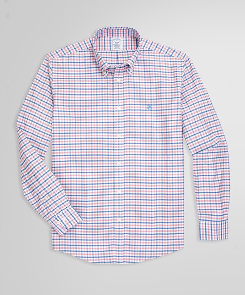 ストレッチオックスフォード GFロゴ チェック カジュアルシャツ Regular Fit