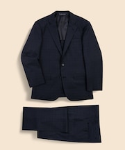 ウール グレンチェック シングル２釦スーツ Classic