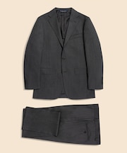 ミラクルクリンプウール シャドーストライプ 段返り３釦スーツ TOKYO model