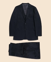 ミラクルクリンプウール シャドーストライプ 段返り３釦スーツ TOKYO model