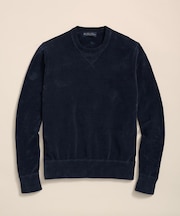 ブラッシュドコットン クルーネックセーター