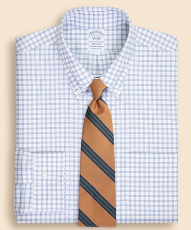 ストレッチロイヤルオックスフォード ウィンドウペイン ドレスシャツ Regular Fit