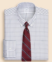 ストレッチロイヤルオックスフォード　ウィンドウペイン　ドレスシャツ　Regular Fit