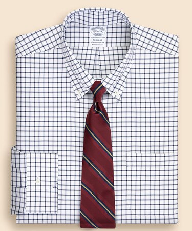 ストレッチロイヤルオックスフォード ウィンドウペイン ドレスシャツ Regular Fit