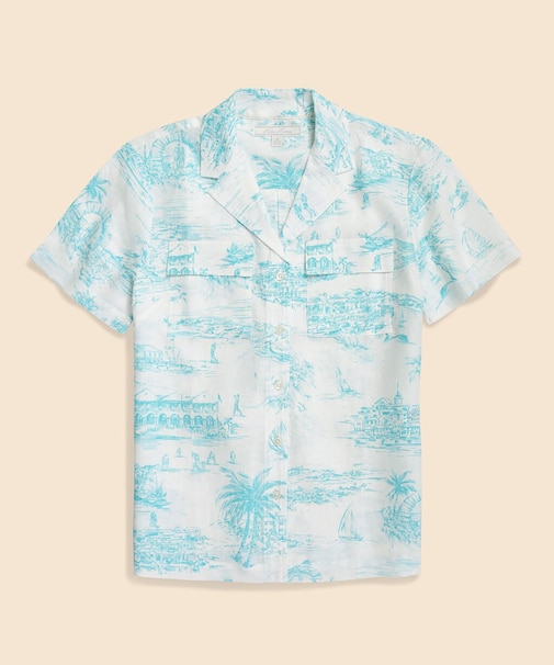 リネン トワルドジュイ ショートスリーブシャツ