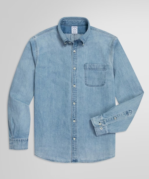 コットン デニム カジュアルシャツ Regular Fit