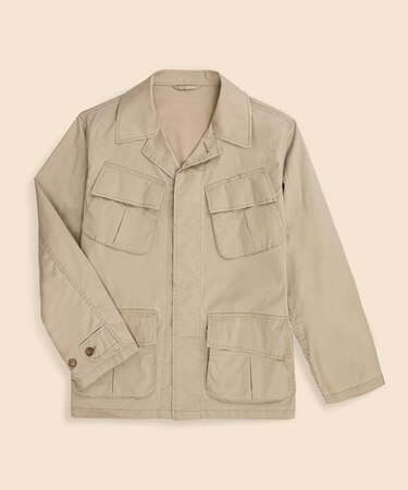 コットン/ポリエステル ファティーグ シャツジャケット