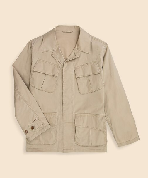 コットン/ポリエステル ファティーグ シャツジャケット