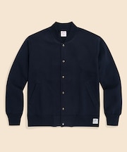 コットンフレンチテリー GFロゴラベル ベースボールジャケット