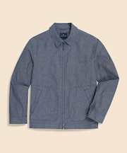 コットン GFロゴ ジップアップ ショートジャケット