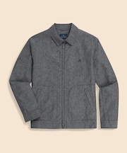 コットン GFロゴ ジップアップ ショートジャケット