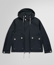 コットンブレンド フーデッド ウィンドブレーカー