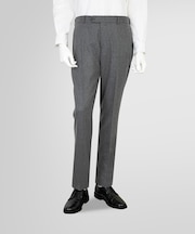 ウール/カシミヤ混 フランネル プレーンフロント トラウザーズ Classic