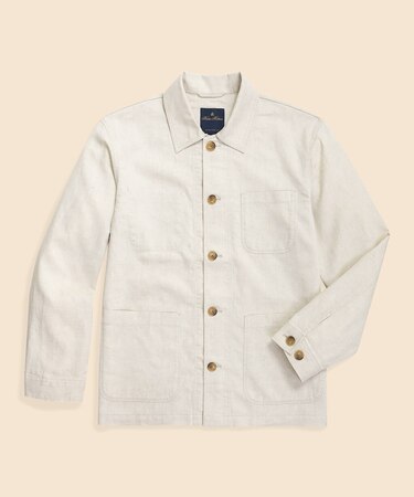 リネン/コットン ライトウェイト チョアジャケット