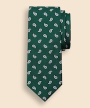 シルク スモールペイズリー ジャカードタイ