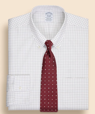 ストレッチピンポイントオックスフォード チェック ドレスシャツ Regular Fit