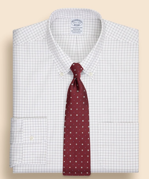 ストレッチピンポイントオックスフォード チェック ドレスシャツ Regular Fit