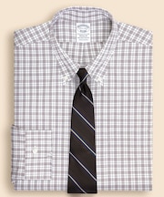 ストレッチピンポイントオックスフォード　チェック　ドレスシャツ　Regular Fit