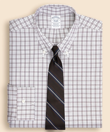 ストレッチピンポイントオックスフォード チェック ドレスシャツ Regular Fit