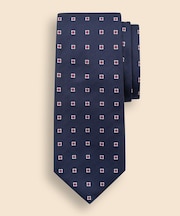 シルク スモールフラワー ジャカードタイ