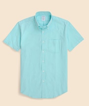 ストレッチコットン　シアサッカー　ショートスリーブ　カジュアルシャツ　Regular Fit