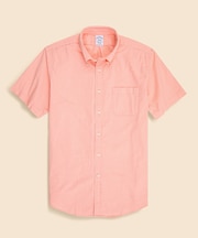 ストレッチコットン　シアサッカー　ショートスリーブ　カジュアルシャツ　Regular Fit