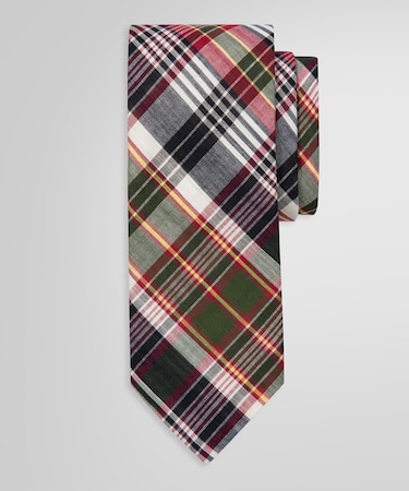 コットン マドラスチェックタイ