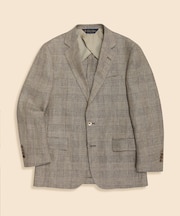 アイリッシュリネン　グレンプラッド　２釦アンコンジャケット　Classic