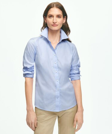 スーピマコットンストレッチ ドレスシャツ Fitted Fit