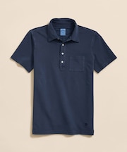 コットンピケジャージー　GFロゴ　ガーメントダイ　ポロシャツ