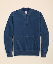 ストレッチコットン ベースボールカラー スウェットシャツ