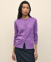 スーピマコットン クルーネック カーディガン