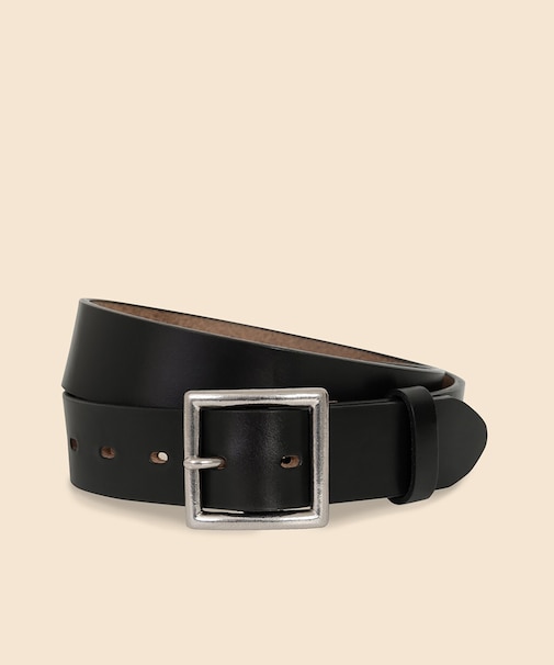 クロムエクセルレザー シルバーバックル ベルト