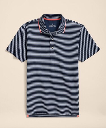Performance Series ストレッチジャージー ストライプ ポロシャツ