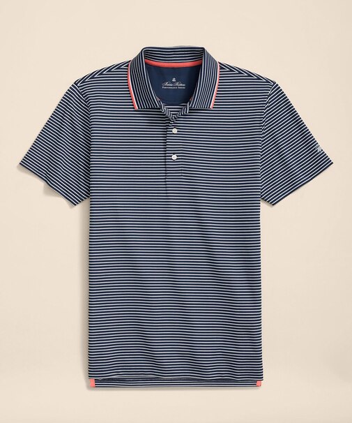 Performance Series ストレッチジャージー ストライプ ポロシャツ