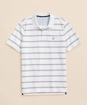 スーピマコットンストレッチ　ピケ　GFロゴ　トリプルストライプ　ポロシャツ　Slim Fit