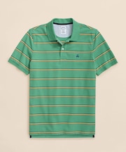 スーピマコットンストレッチ　ピケ　GFロゴ　トリプルストライプ　ポロシャツ　Slim Fit