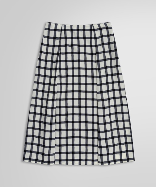 ポリエステル チェックプリント ソフトタックスカート
