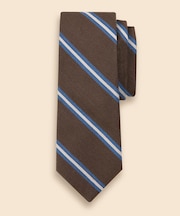 タッサーシルク／コットン　BB#2ストライプタイ