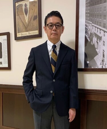 ウール　ロイヤルオックスフォード　段返り３釦ブレザー　TOKYO model