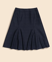 ウール　グレンチェック　フレアスカート