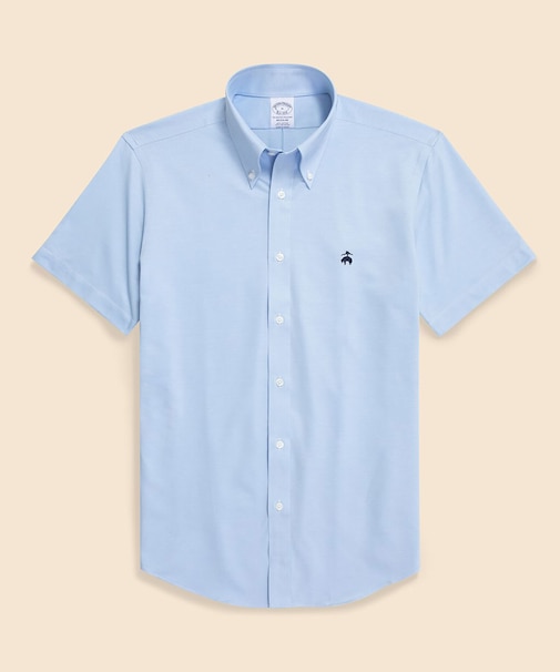 スーピマコットン/ポリエステル　46ゲージニット　ショートスリーブ　カジュアルシャツ　Regular Fit