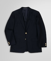 トロフィーモヘア/ミラクルクリンプウール 段返り３釦ブレザー Traditional