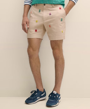 ストレッチコットン ライフジャケットエンブロイダリー 7inショーツ