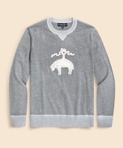 スーピマコットン　GFワッペン　クルーネックセーター